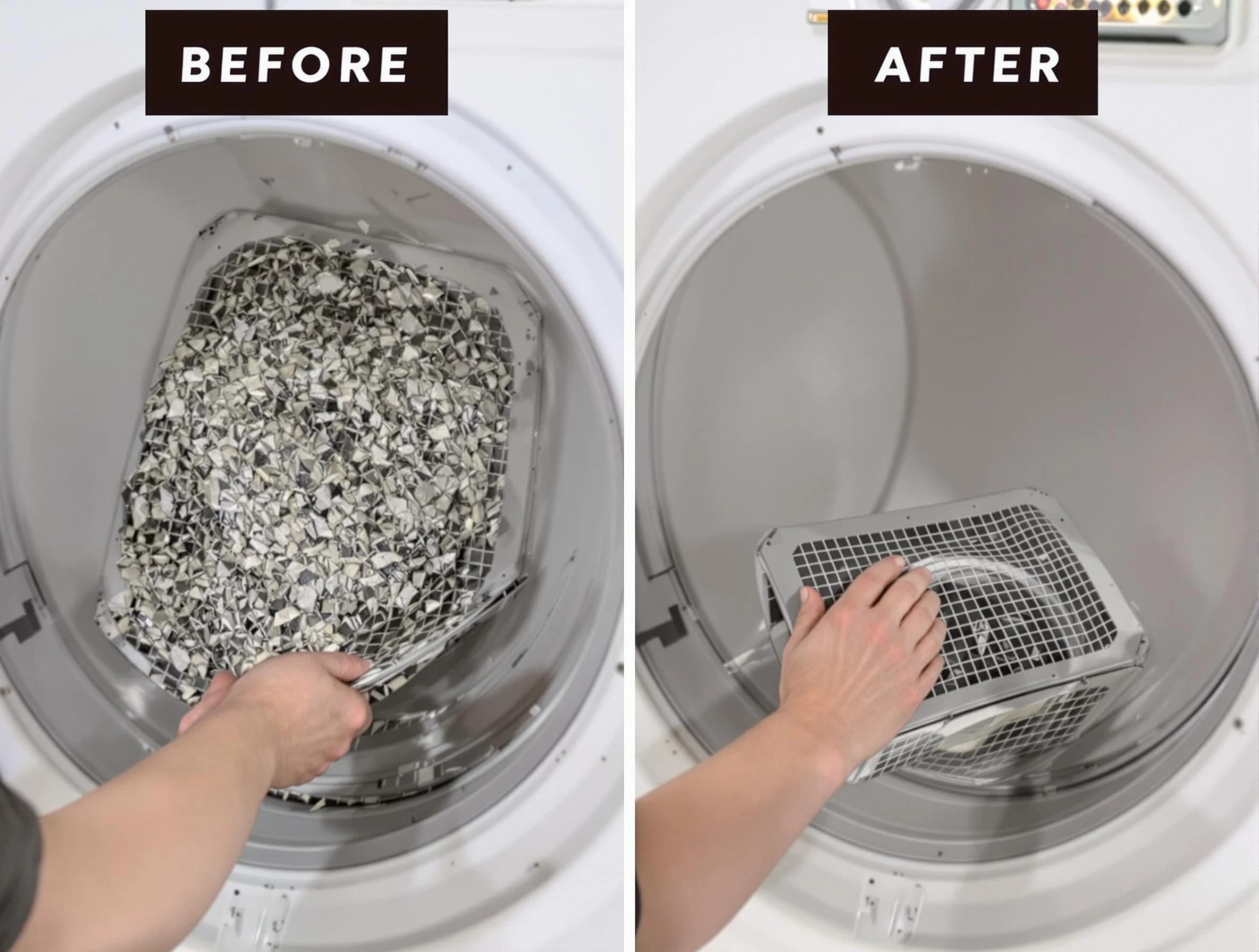 Professional lint trap cleaning by Marshall Dryer Vent Cleaning in Marshall