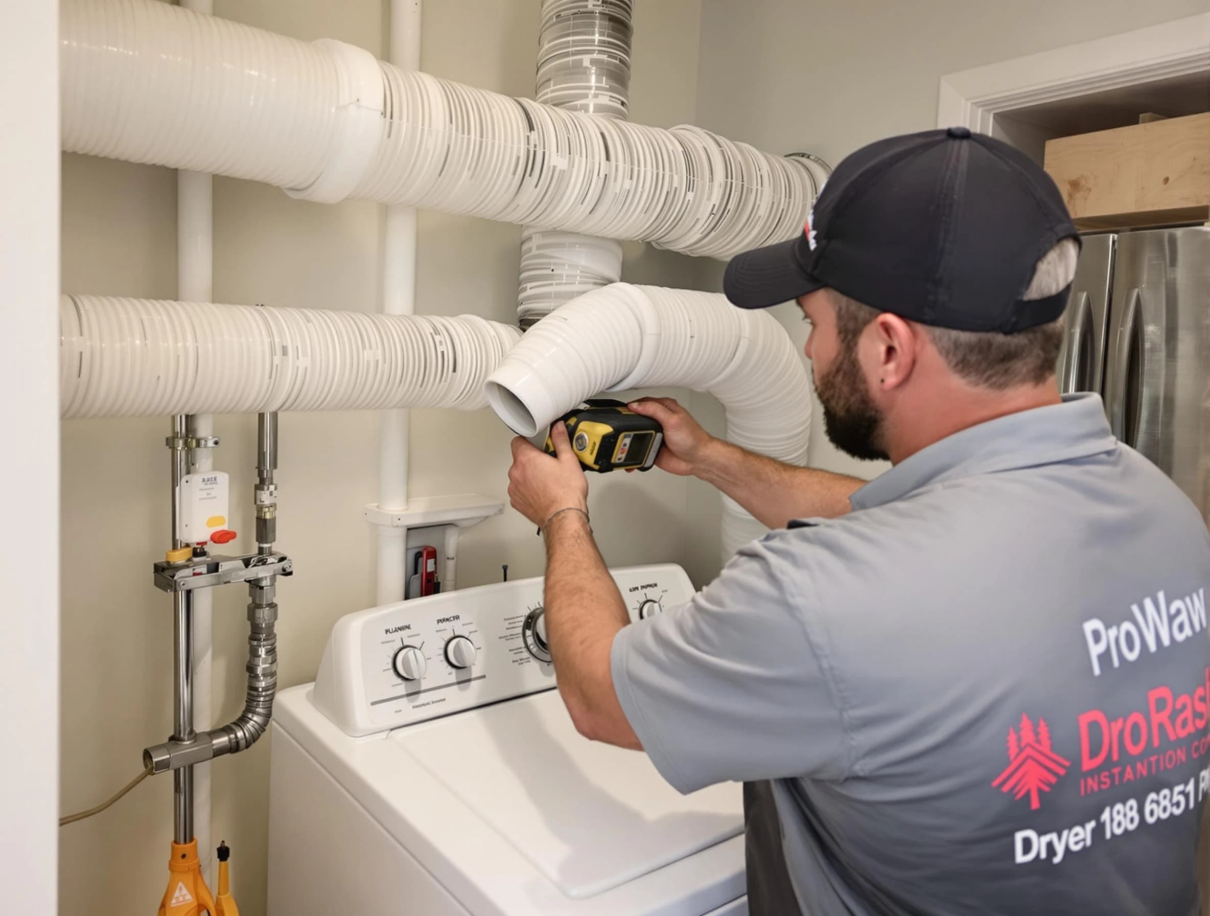 Professional dryer vent hose installation by Marshall Dryer Vent Cleaning in Marshall