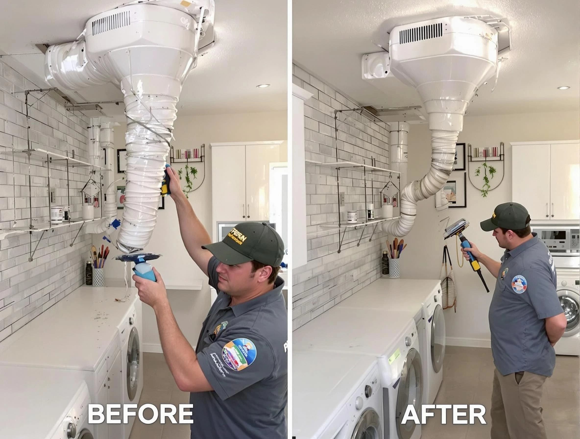 Professional dryer exhaust vent cleaning by Marshall Dryer Vent Cleaning in Marshall