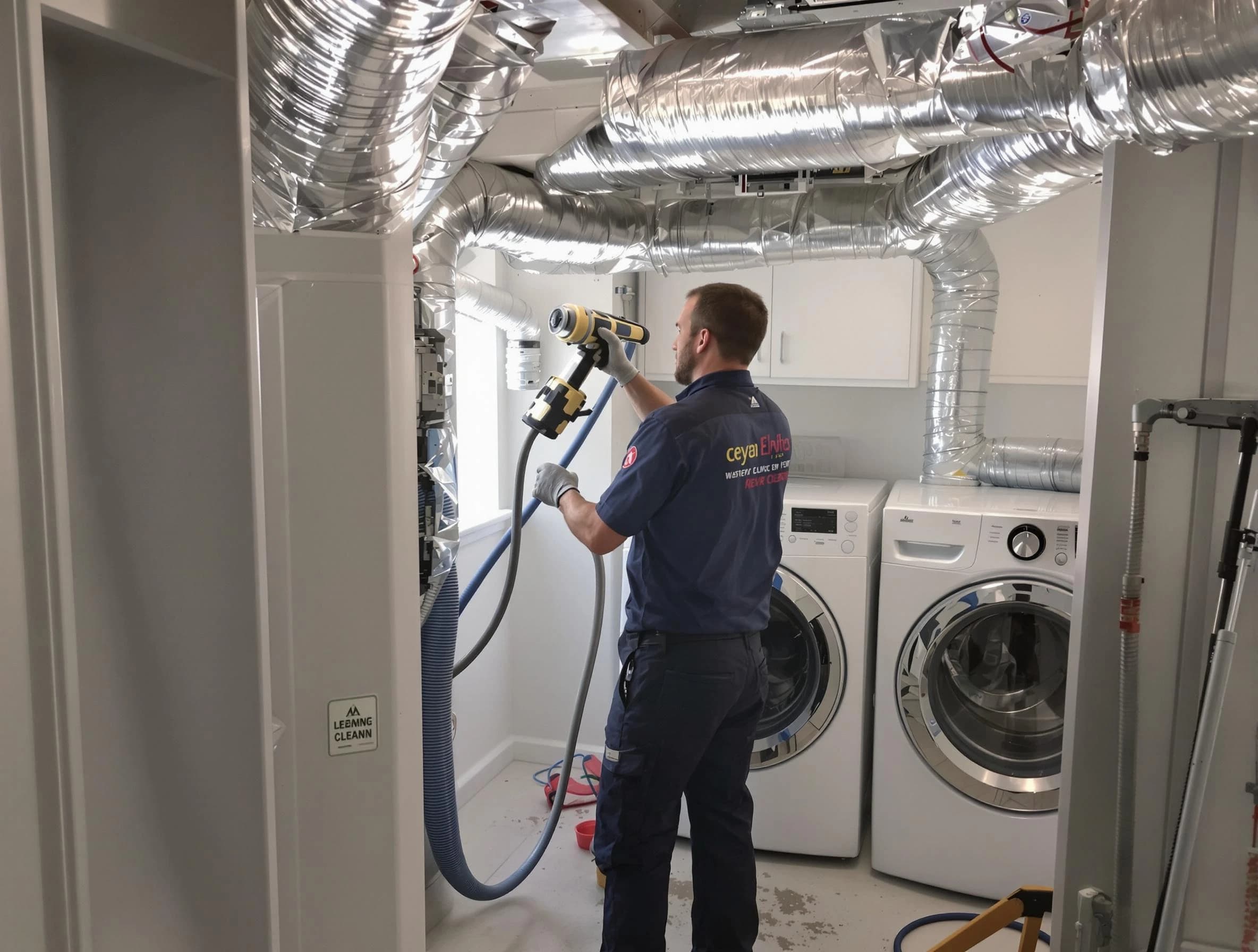 Marshall Dryer Vent Cleaning specialist using advanced equipment for thorough duct cleaning in Marshall